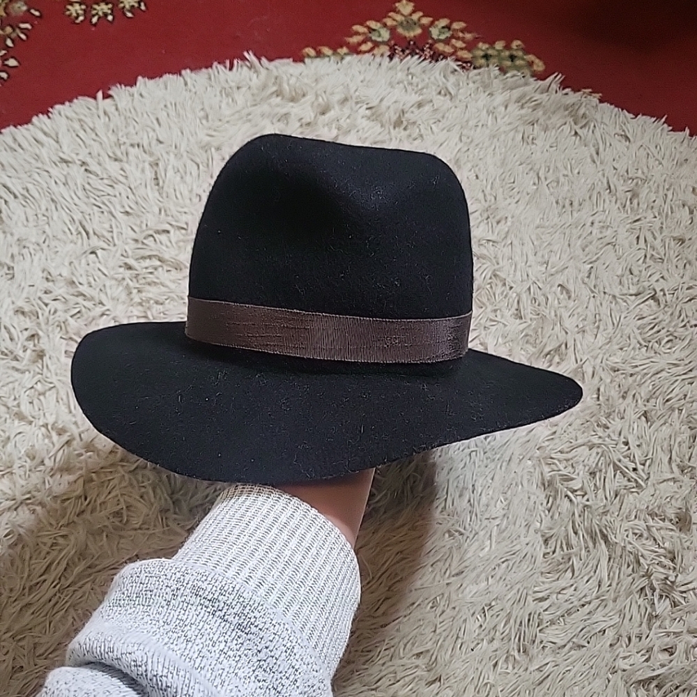 Vintage Albertus Swanepoel New York Fedora Hat Black Chic Fall Winter Classic